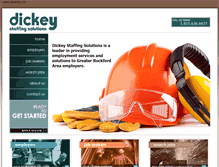 Tablet Screenshot of dickeystaffing.com